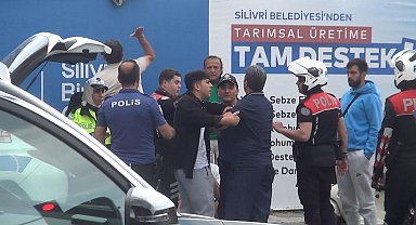 İstanbul - Silivri'de kaza sonrası kavgayı polis ayırdı