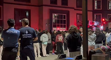 İstanbul- Tuzla'da, öğrenci yurdundaki yangın panik yarattı