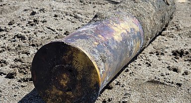 İznik Gölü'nde 3 gün arayla ikinci top mermisi bulundu