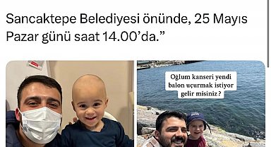 Kanseri yenen çocuk için Sancaktepe'de balon uçurulacak