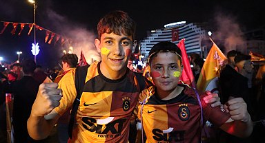 Kayseri'de Galatasaray'ın şampiyonluk kutlaması