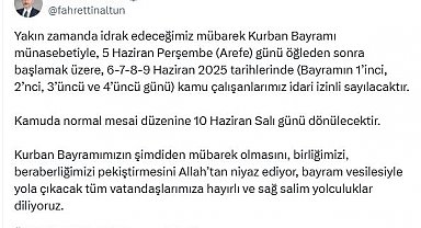 Kurban Bayramı tatili uzatılmadı
