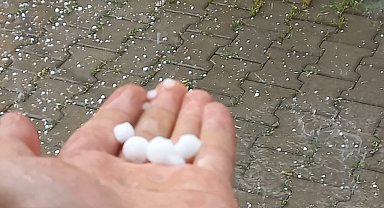 Malatya'da dolu ve sağanak etkili oldu