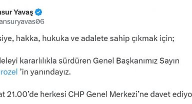 Mansur Yavaş: Saat 21.00'de herkesi CHP Genel Merkezi'ne davet ediyoruz
