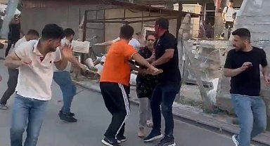 Mardin'de taşlı ve sopalı kavga kamerada: 6 yaralı