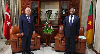 Milli Savunma Bakanı Güler, Kamerun Dış İlişkiler Bakanı Mbella ile bir araya geldi