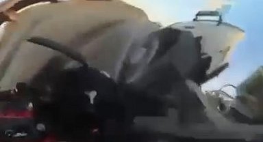 Motosiklet sürücüsü Saniye'nin öldüğü kaza kamerada