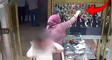 Müşteri gibi geldiği kuyumcu dükkanından altın bileklik çaldı