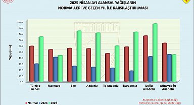 Nisan ayında 9 ilde yağış rekoru