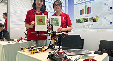 Öğrencilerden tarım zararlılarını tespit eden hava aracı