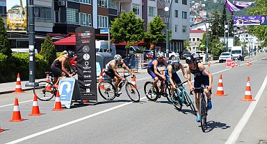 Ordu'da 6'ncı triatlon heyecanı başladı
