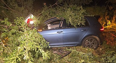 Otomobil ile çarpışan motosikletin ehliyetsiz sürücüsü yaralandı