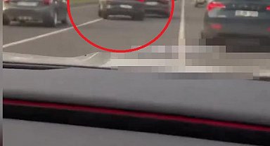 Otomobiliyle makas atan sürücünün ehliyetine el konuldu, 14 bin TL ceza kesildi