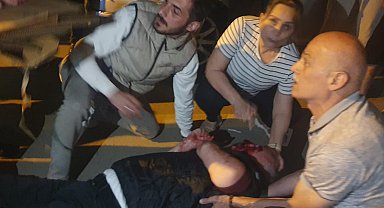 Sakarya'da, servis minibüsünün çarptığı emekli polis yaralandı