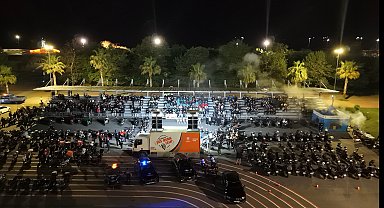 Samsun Emniyet Müdürlüğü'nden motosiklet sürücülerine yönelik söyleşi