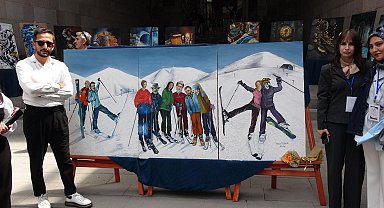 Sanat ikonlarını Palandöken'de resmettiler