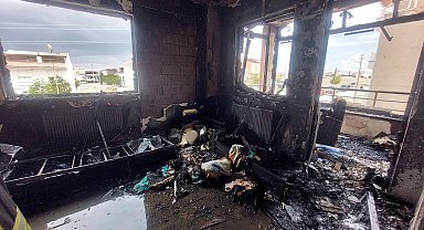 Tartıştığı eski eşinin evini ateşe verip teslim oldu