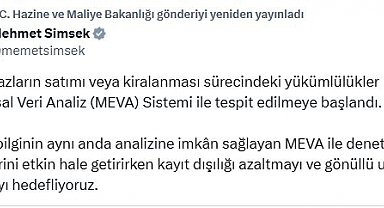 Taşınmaz satımı ve kiralanması sürecindeki vergi yükümlülükleri MEVA ile tespit ediliyor