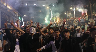 Tatil edilen maçın ardından Van'da sevinç gösterileri