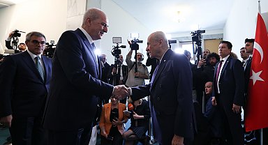 TBMM Başkanı Kurtulmuş, Bahçeli'yi ziyaret etti