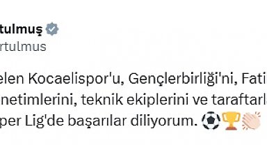 TBMM Başkanı Kurtulmuş, Süper Lig'e yükselen takımları kutladı