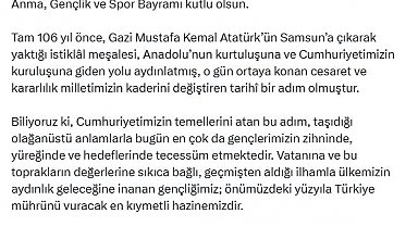 TBMM Başkanı Kurtulmuş'tan '19 Mayıs' mesajı