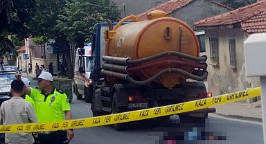 Tekirdağ'da vidanjörün çarptığı yaya öldü