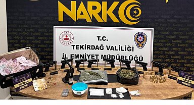 Tekirdağ'daki 'uyuşturucu ve silah' operasyonunda 2 tutuklama
