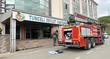 Tunceli Devlet Hastanesi'nde yangın; hastalar tahliye edildi