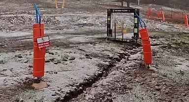 Uludağ'a mayıs ayında kar yağdı