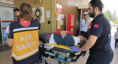 Üzüm yaprağı toplarken çatıdan düştü