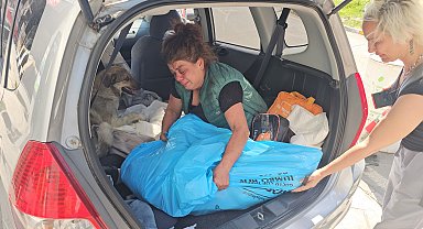 Veterinerde ölen köpeğinin yerine aynı gün sokak köpeğini sahiplendi