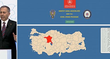 Yeni sistemle 22 bin 45 polisin atama ve yer değiştirmesi yapıldı