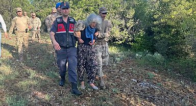 Zihinsel engelli kadın, ormanda İHA ile bulundu