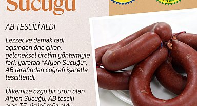 'Afyon sucuğu'na, AB'den coğrafi işaret tescili