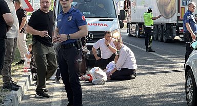 'Yaya geçidi'nden yolun karşısına geçmek isteyen 2 kız kardeş, otomobilin çarpmasıyla yaralandı