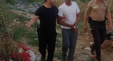 8 yıl hapisle aranan firari hükümlü, derede yakalandı