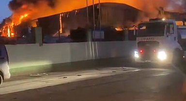 Adana'da geri dönüşüm fabrikasında yangın