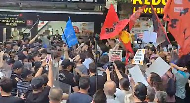 Ankara'da izinsiz Filistin gösterisinde polise saldıran gruba müdahale; 6 gözaltı