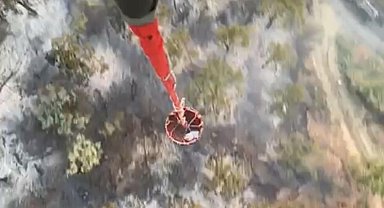 Aydın'da çıkan orman yangınında 2 hektarlık alan zarar gördü