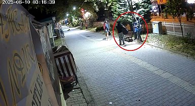 Aydınlatma direklerindeki LED ışıkları söküp, 300 bin TL'lik zarar verdi: o anlar kamerada