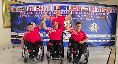 Bağcılar Belediyesi sporcuları, 2025 Avrupa Bilek Güreşi Şampiyonası'nda altın madalya kazandı