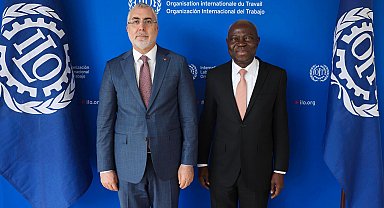 Bakan Işıkhan, Uluslararası Çalışma Örgütü Direktörü Houngbo ile görüştü