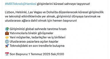 Bakan Kacır'dan, küresel girişimcilik etkinliklerine katılım çağrısı