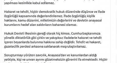 Bakan Tunç: Cumhurbaşkanımıza yönelik 'Ömür boyu başkanlık' iftirası kabul edilemez