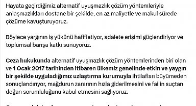Bakan Tunç: Uzlaşma oranını yüzde 83'e çıkararak büyük bir başarıya imza attık