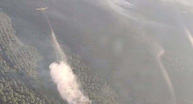 Balıkesir'deki orman yangınında 2'nci gün; 5 gözaltı