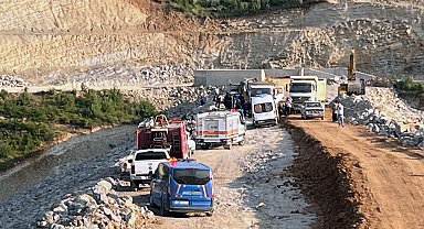 Baraj göleti inşaatında göçük altında kalan işçi öldü