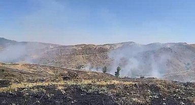 Bingöl'de çıkan örtü yangını 2 saatte söndürüldü