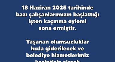 Buca'da belediye işçilerinin grevi sona erdi